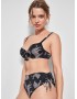 Gisela 2/30094T/TOP, Γυναικείο Bikini Top "TIGER"  με μπανέλα και προφορμάρισμα, ΜΑΥΡΟ